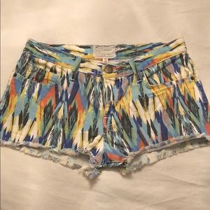 CURRENT/ELLIOTT Boyfriend Short Multi Arrow